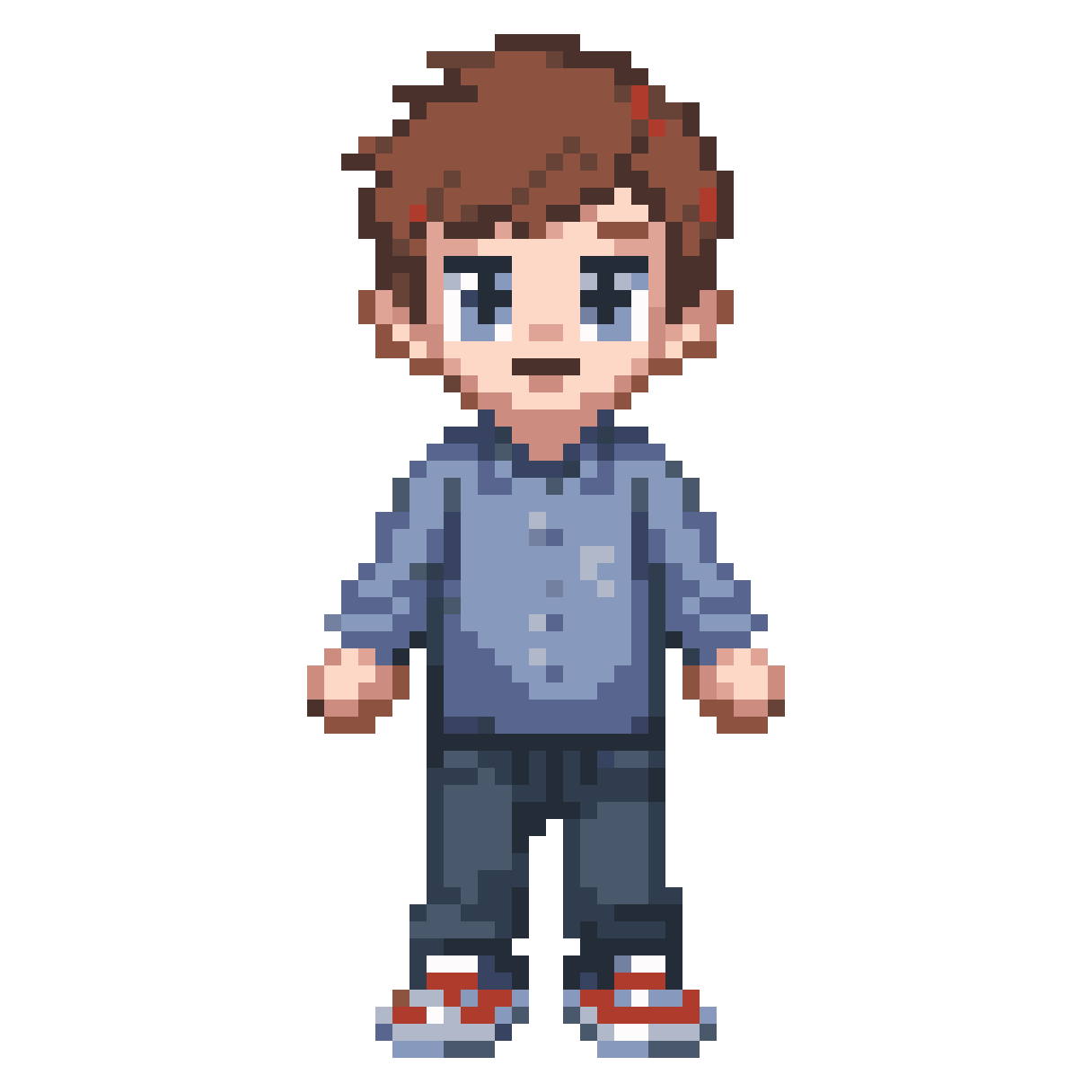 Human character pixel art