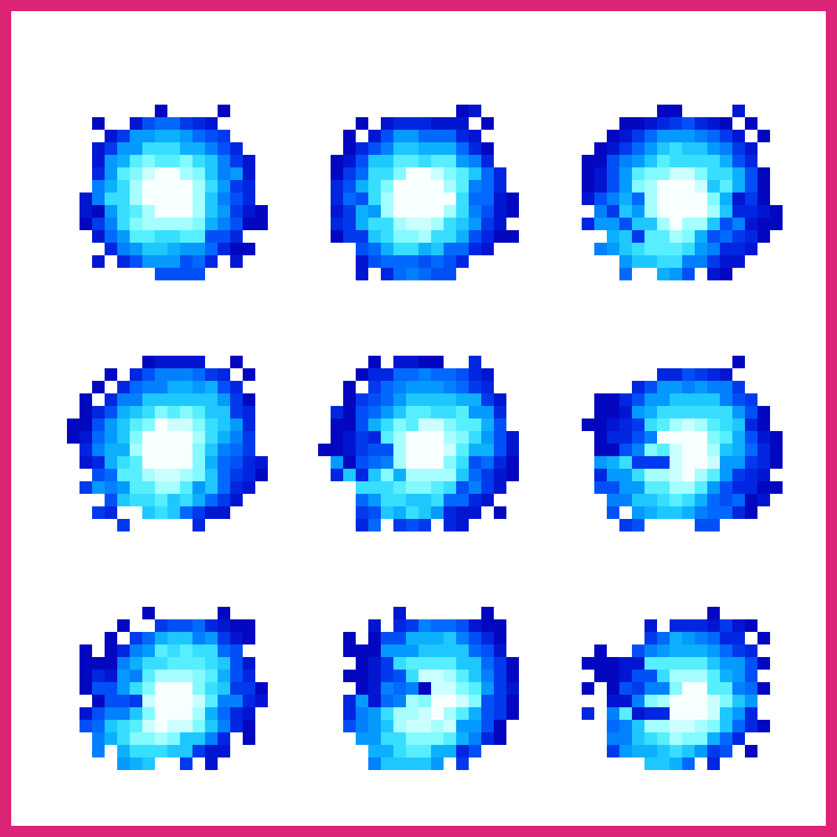 Blue Orb Projectile Sprite | Sprite-AI
