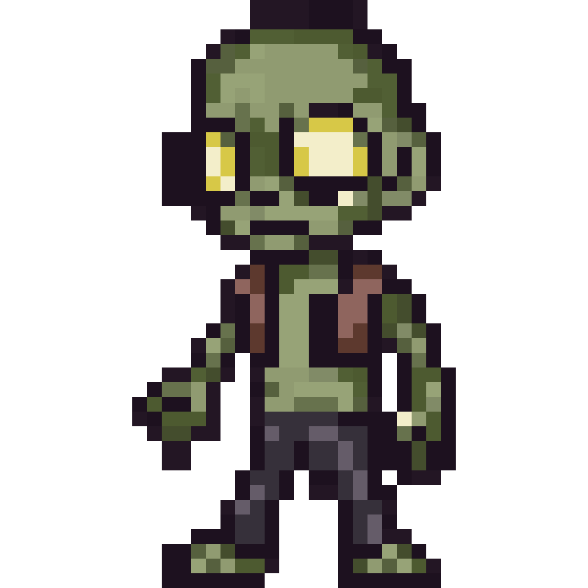 Simple zombie pixel art