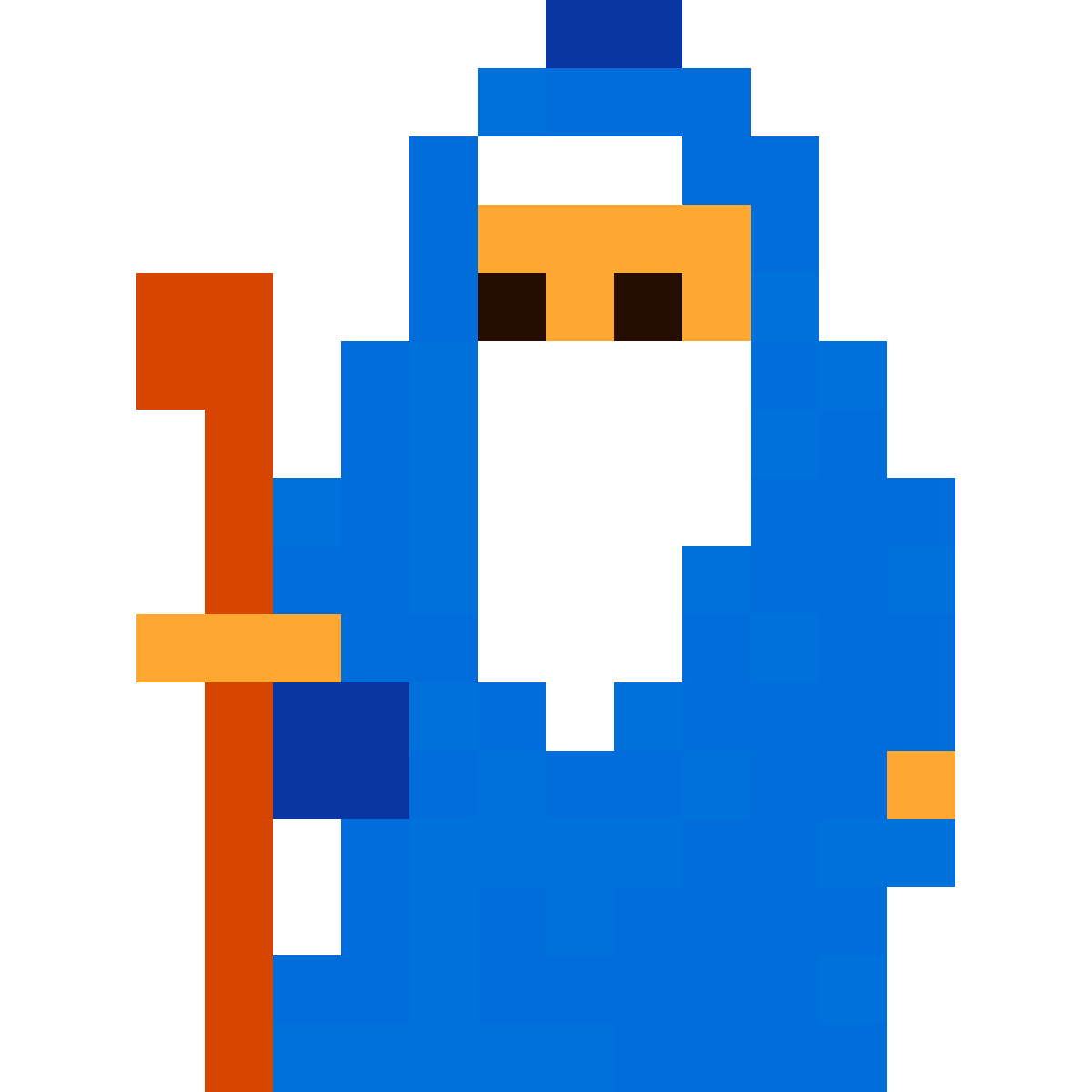 Wise old man pixel art