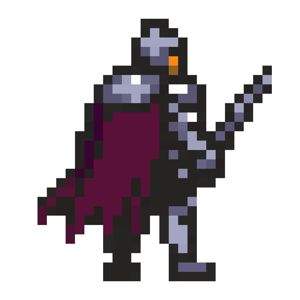 knight warrior with sword and armor pixel art