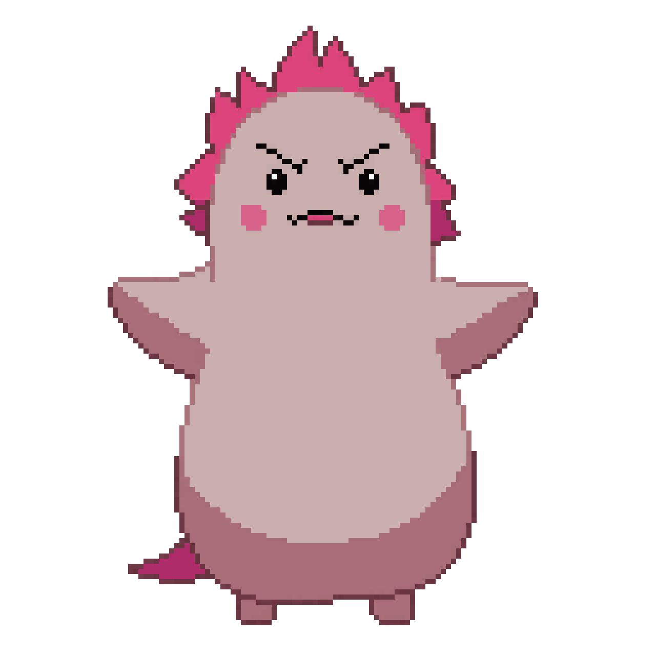 A pixel cat pixel art