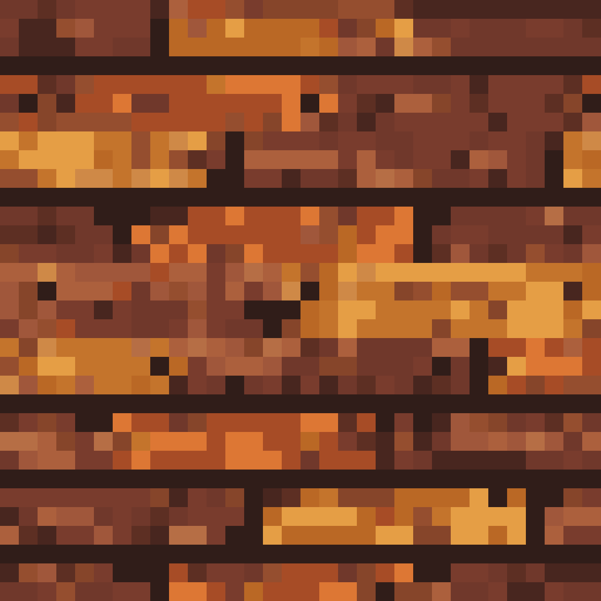 Wood-Plank Floor for Sci-Fi Greenhouse pixel art