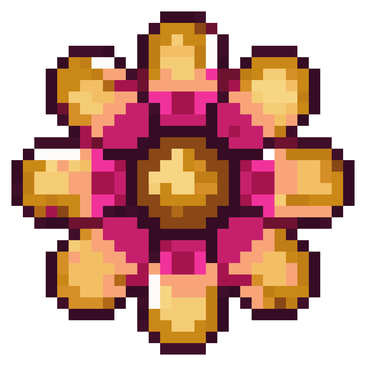 Loading flower widget pixel art