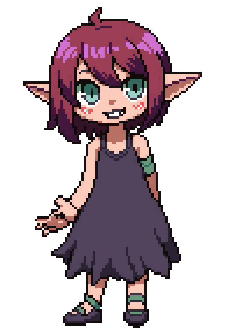 Monster girl sprite pixel art