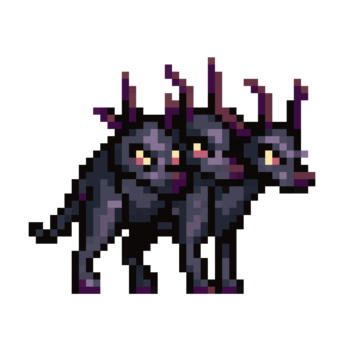 three-headed hellhound pixel art