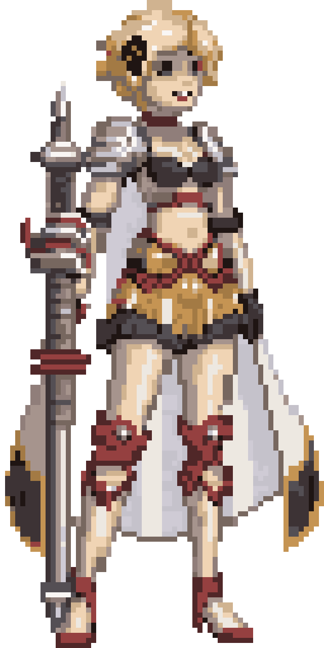 battle run character pixel art