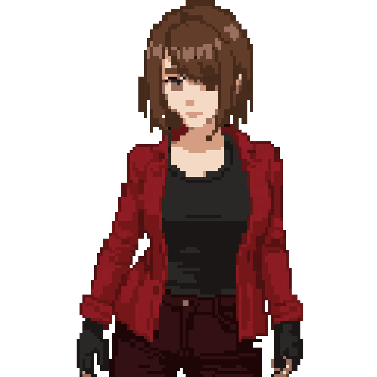 full body girl sprite pixel art