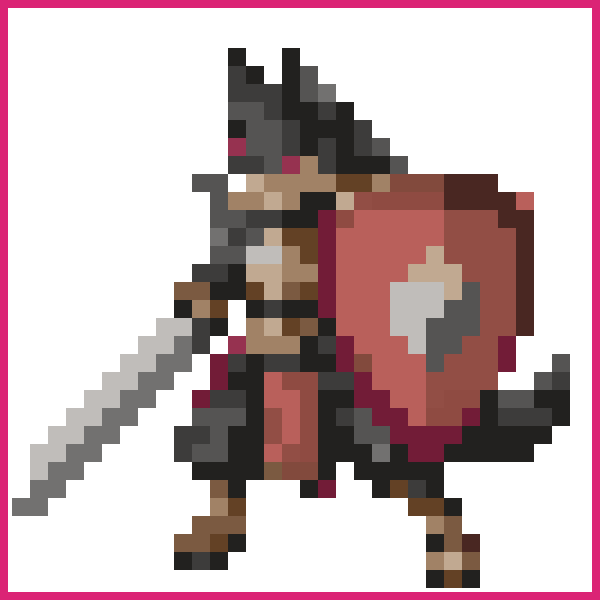 Animal Warrior with Sword and Shield | Sprite-AI