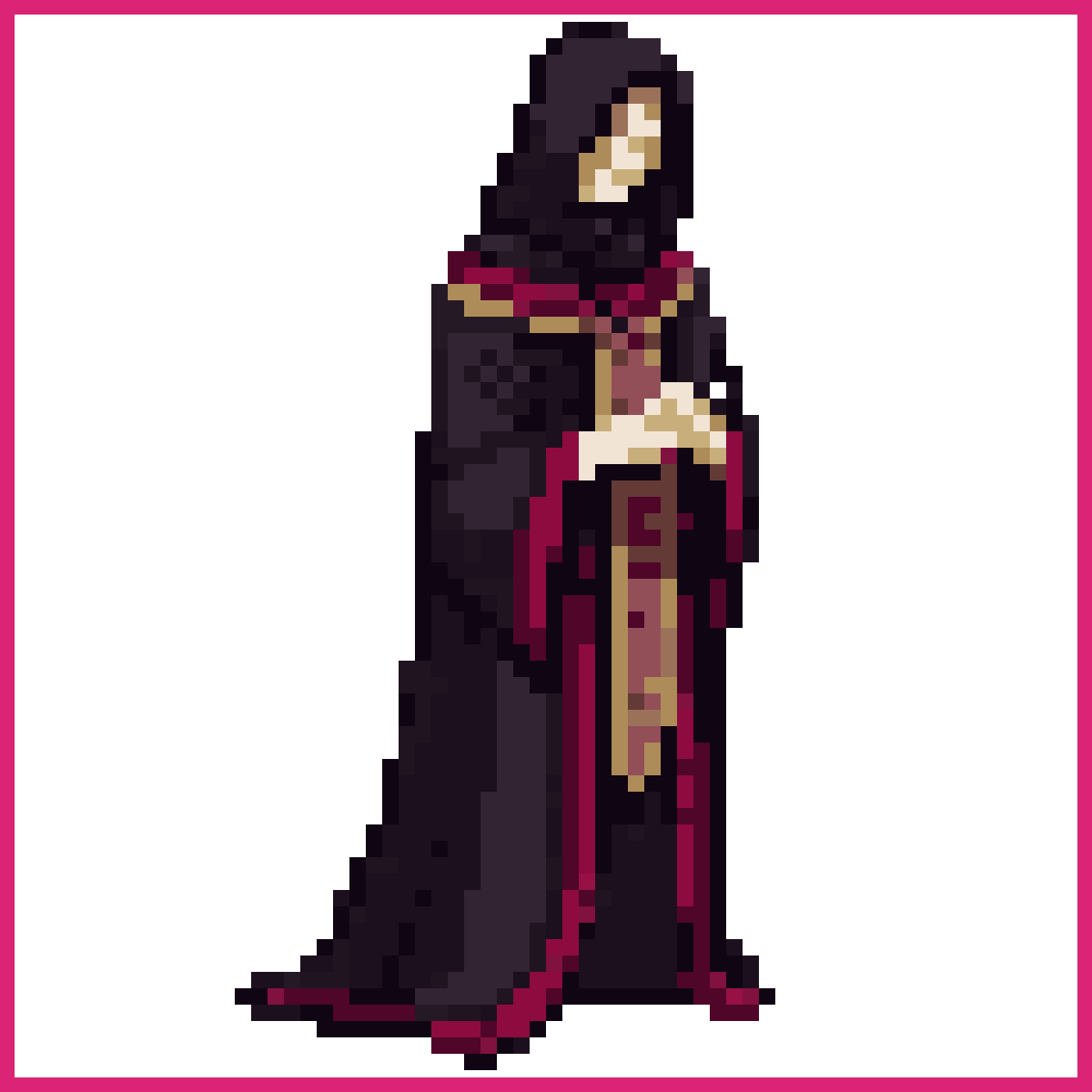 Pixel art playable character sprite for a dark ... | Sprite-AI