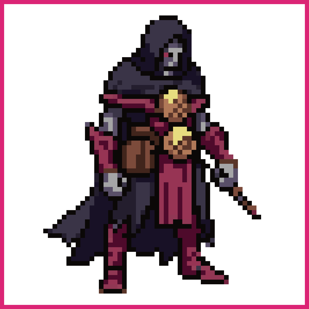 Pixel art playable character sprite for a dark ... | Sprite-AI