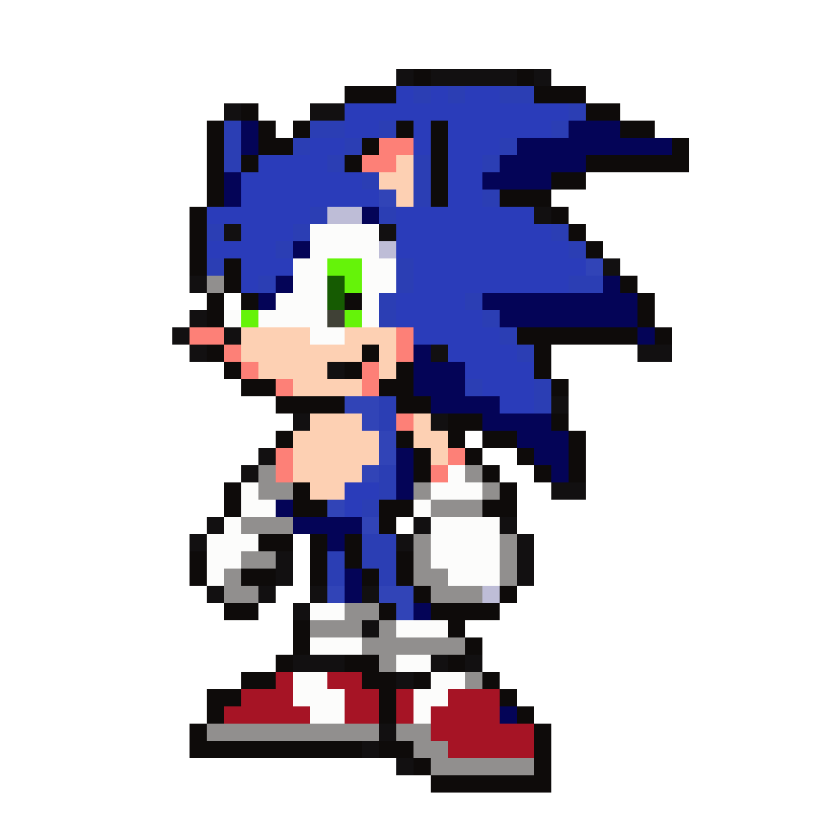 Classic Sonic the Hedgehog pixel art