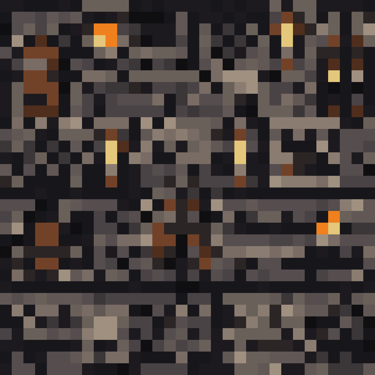 Medieval castle tileset pixel art