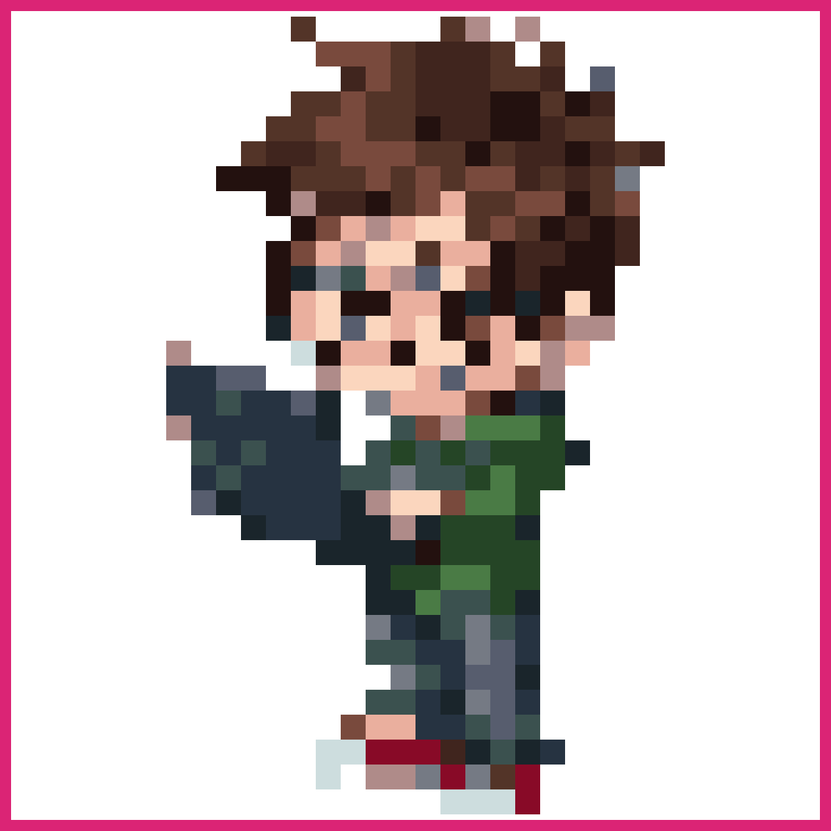 chibi programmer with oversized glasses | Sprite-AI