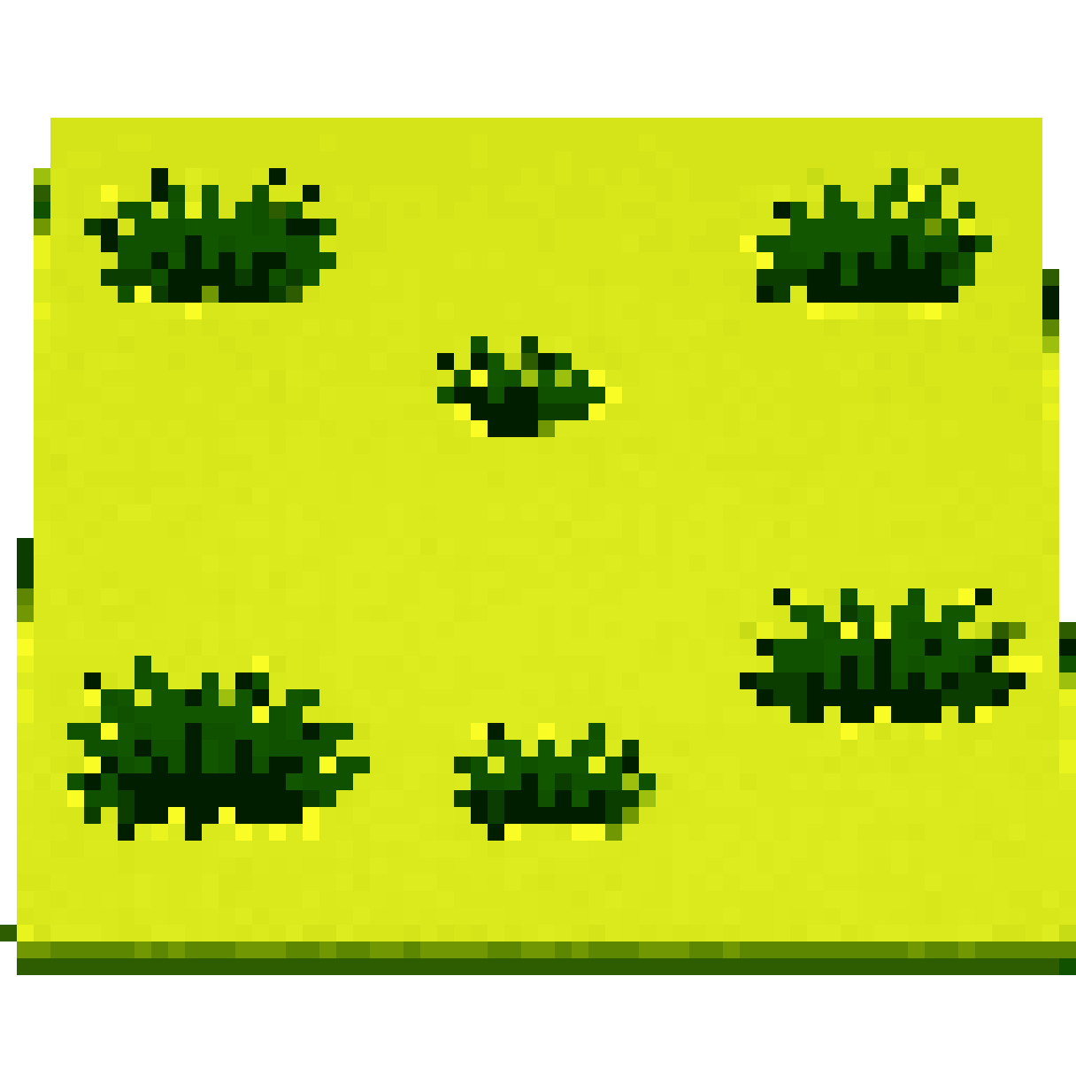 Flat grass tile pixel art