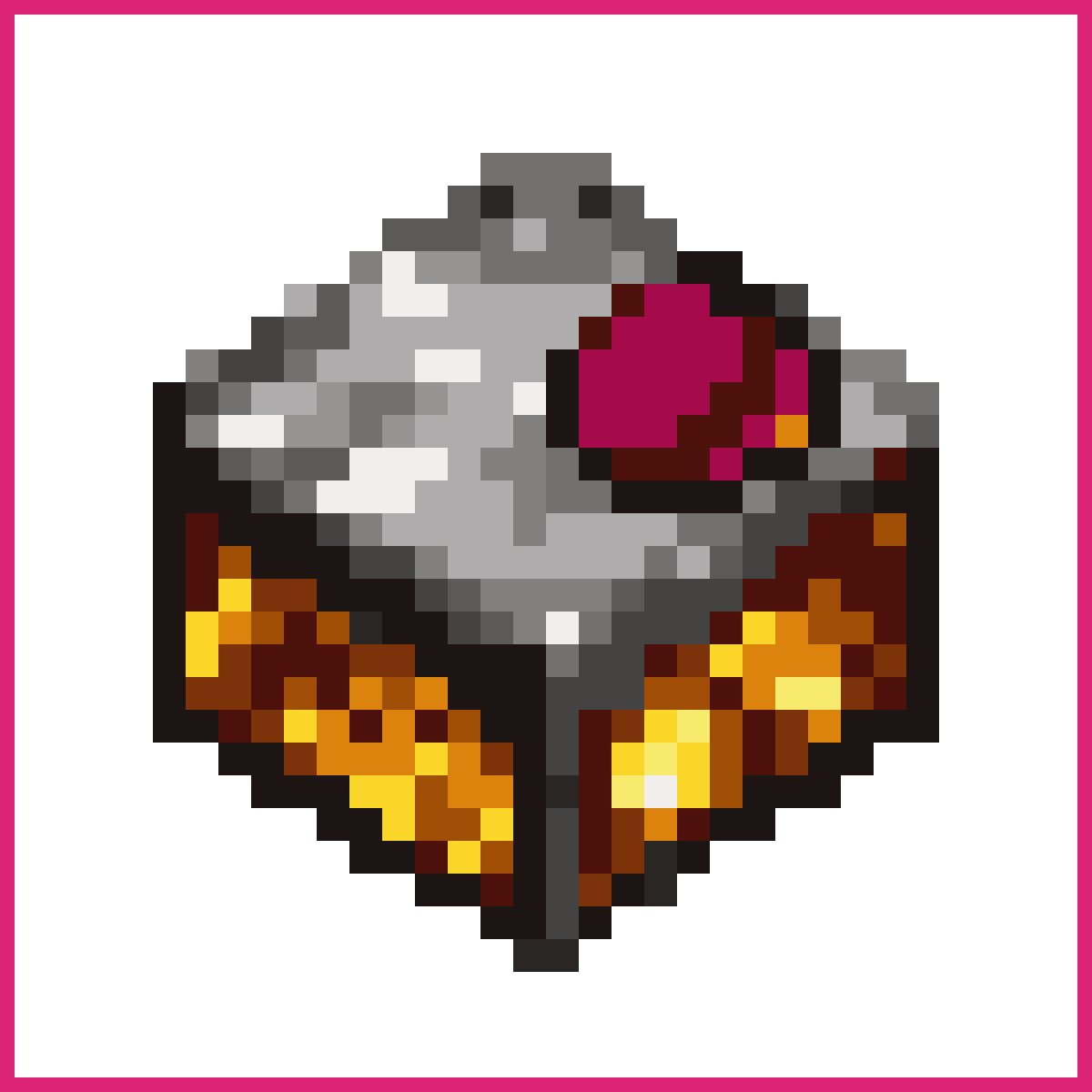 Create a 64x64 Minecraft item texture sprite of... | Sprite-AI