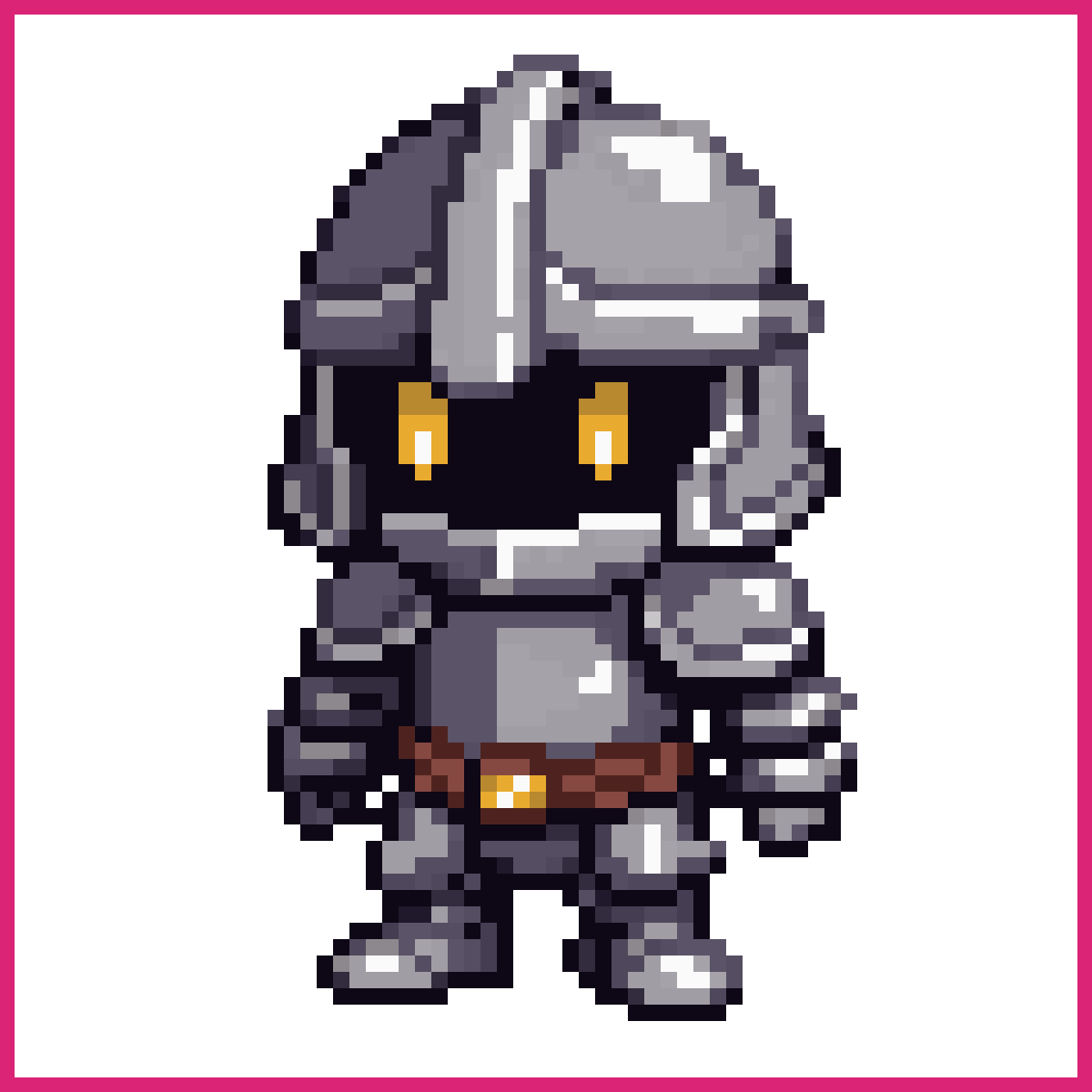 Cute Knight with Big Helmet | Sprite-AI