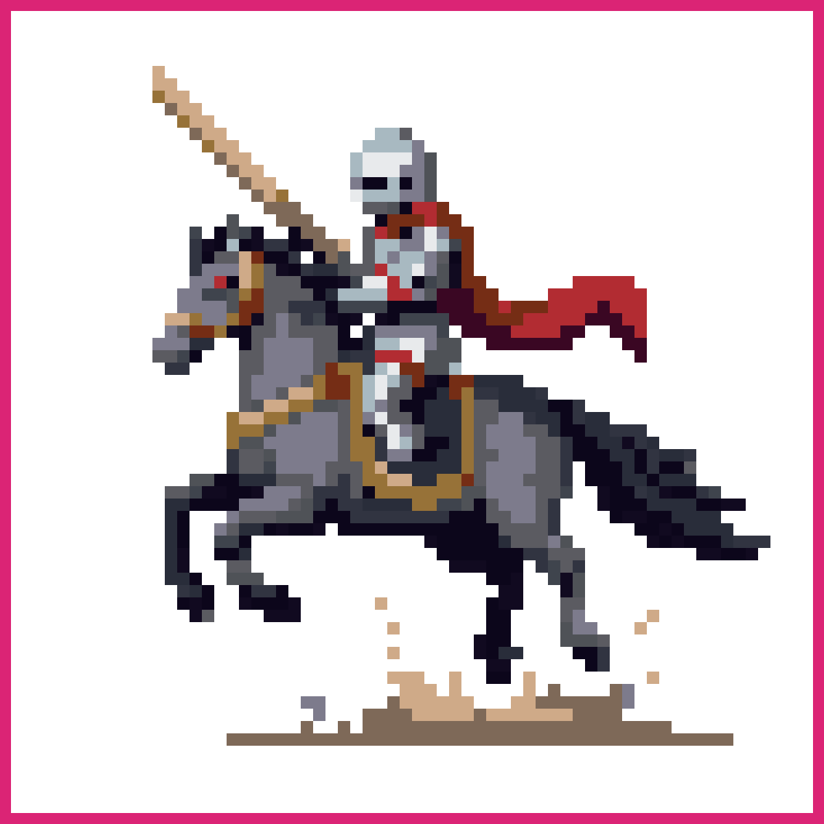 Knight on a Bird Mount | Sprite-AI