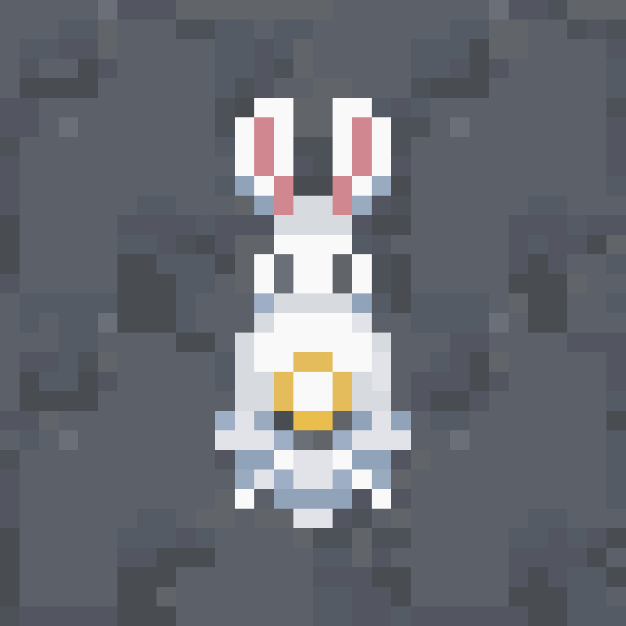 cute round bunny pixel art