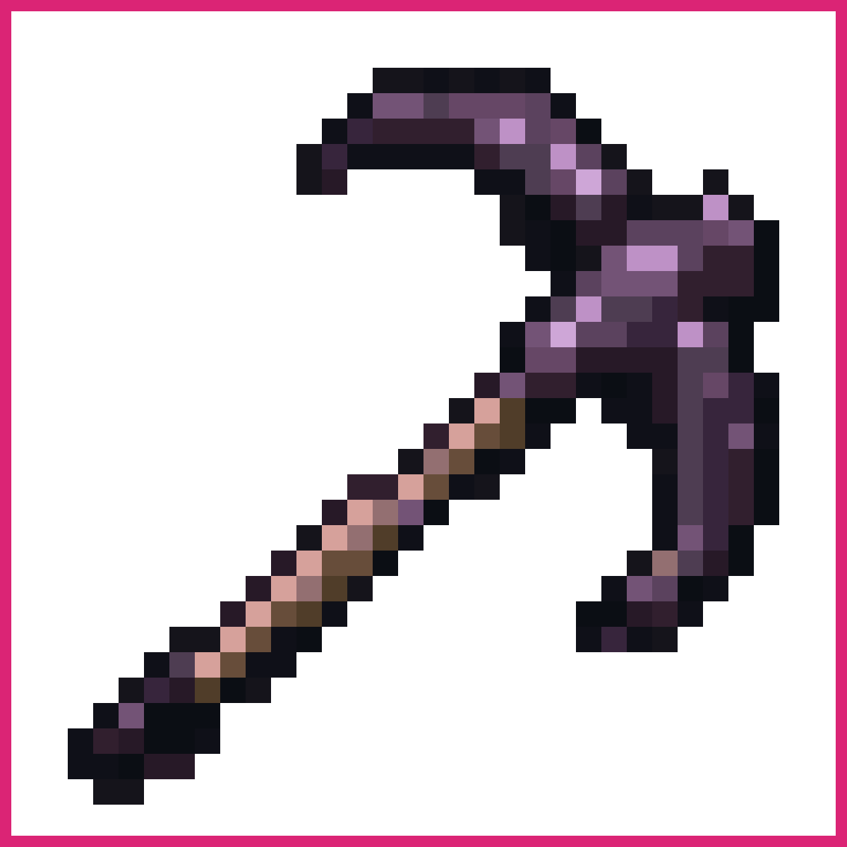 Void Pickaxe Pixel Art | Sprite-AI