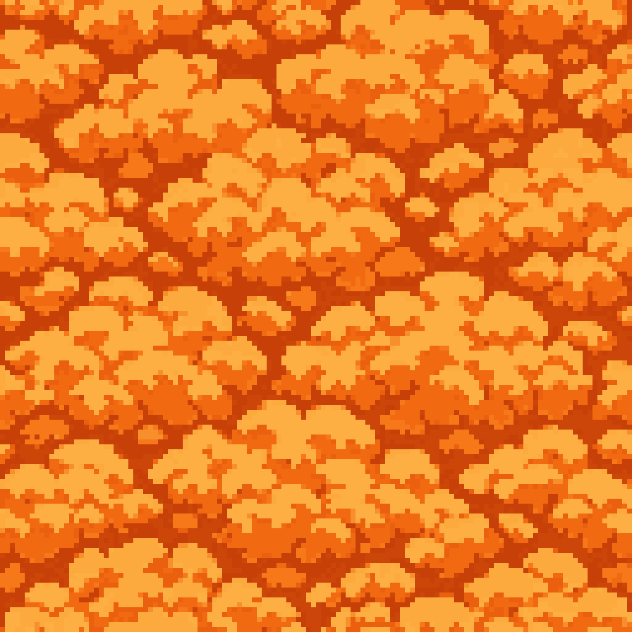 Silhouette clouds pixel art