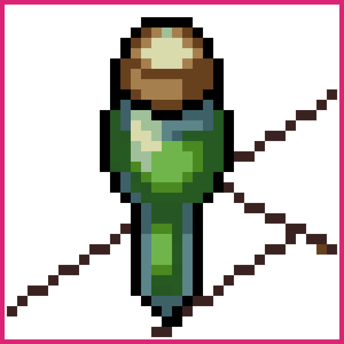 thin high bottle with green liquid | Sprite-AI