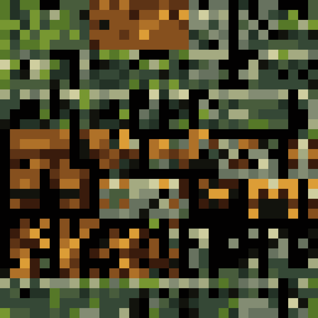 16-bit dark fantasy tileset pixel art