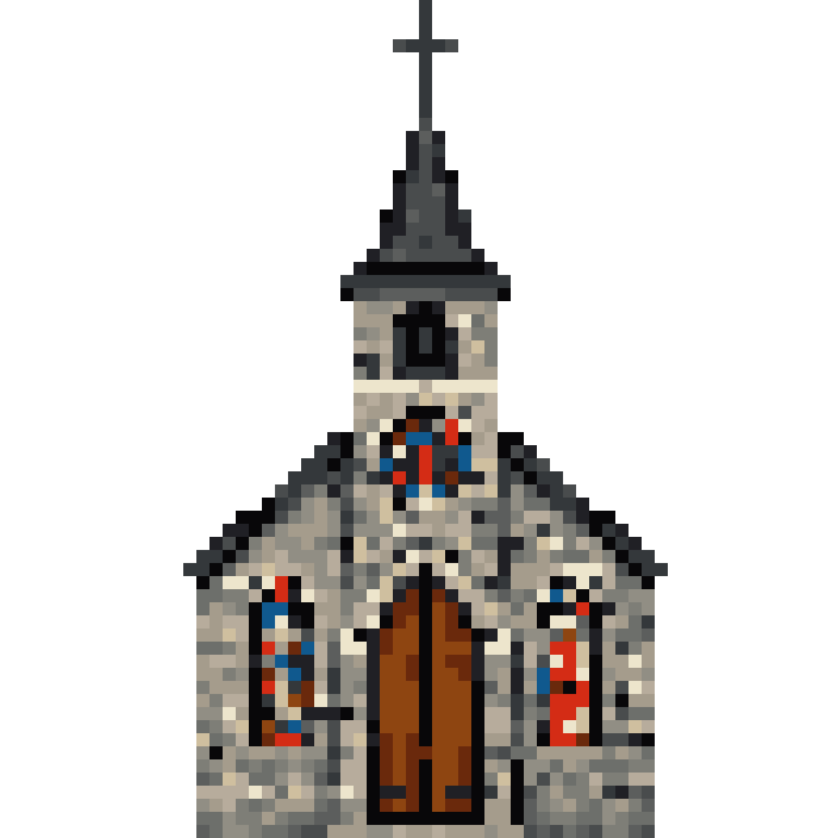 Stone church pixel art