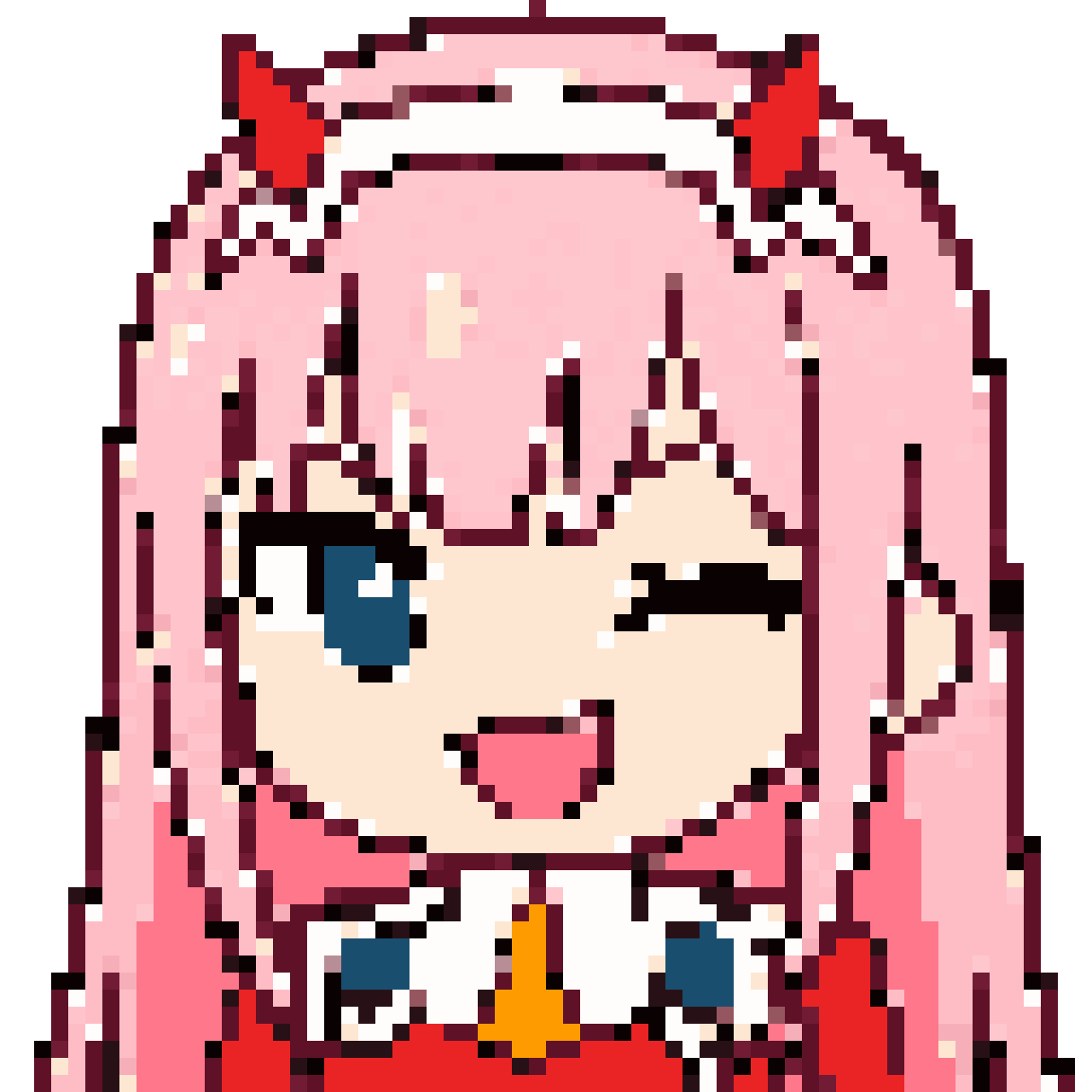 Zero Two GUI pixel art