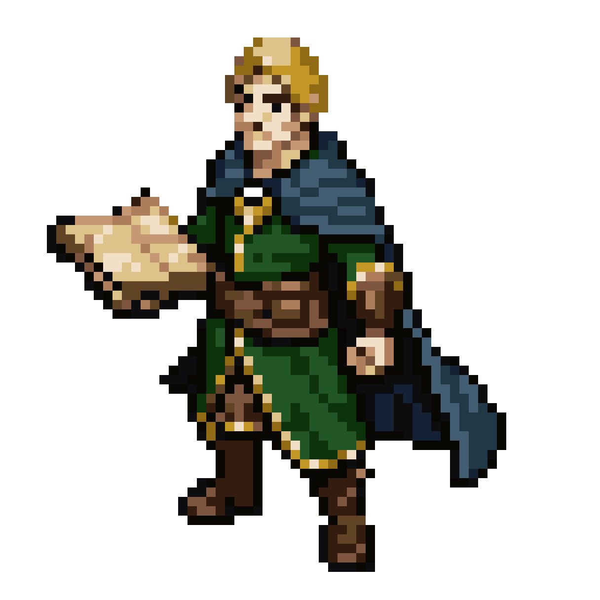 Scholar character pixel art
