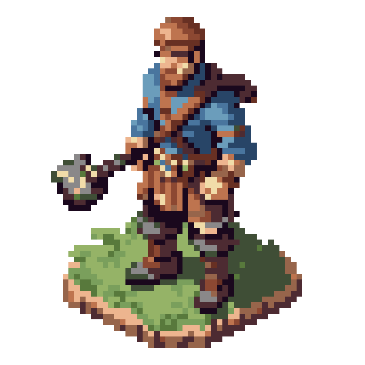 medieval villager pixel art