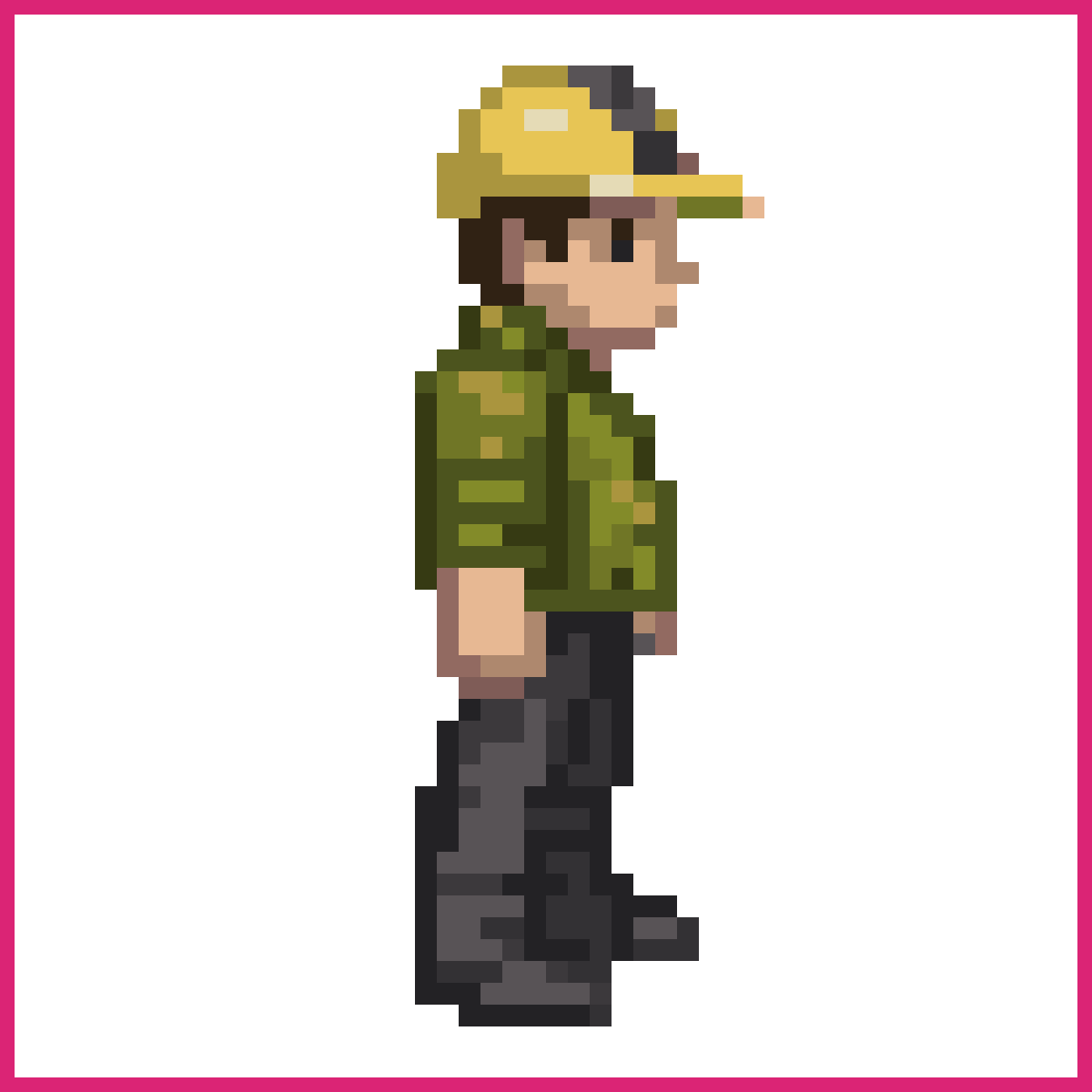 Miner in Green Jacket and Hard Hat | Sprite-AI