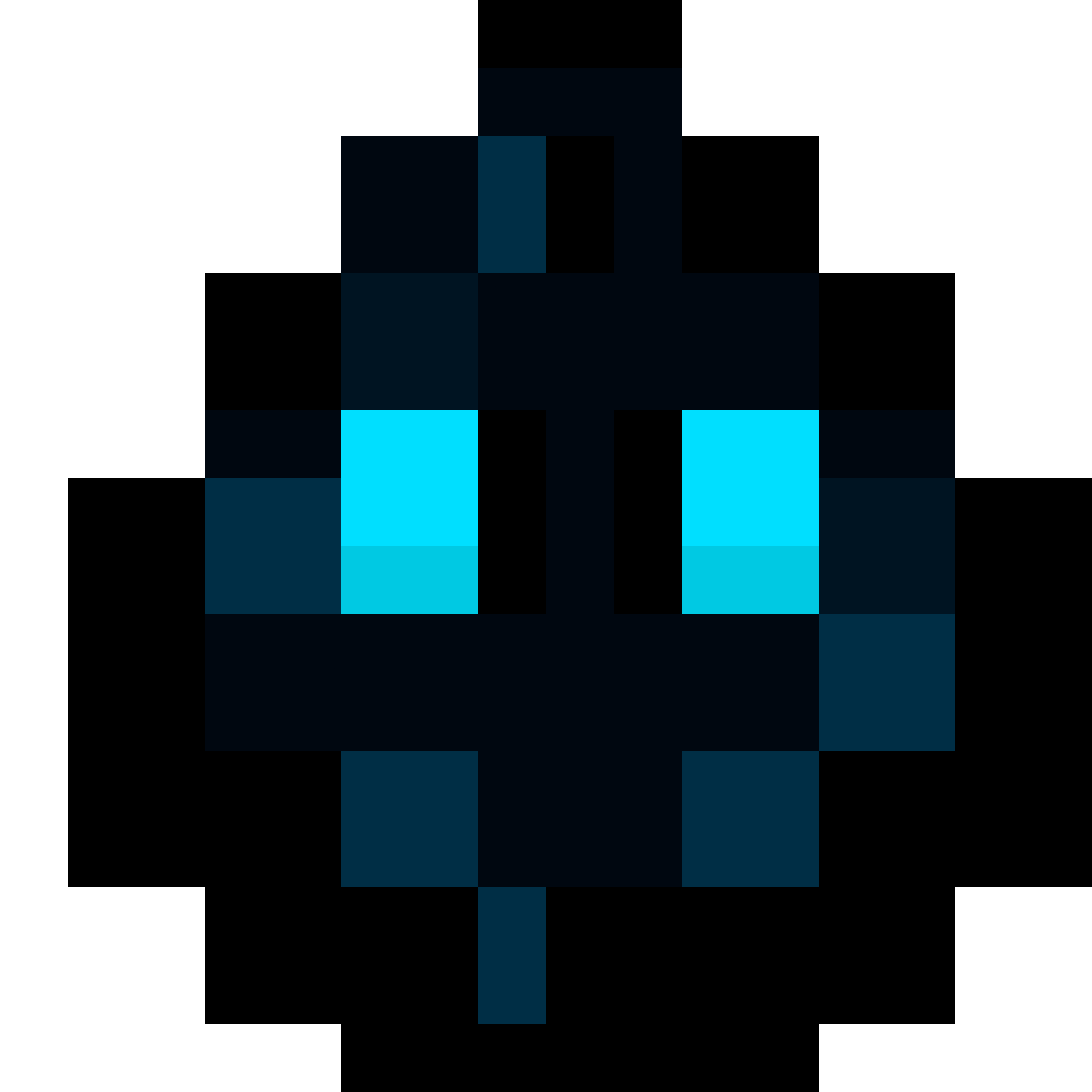 Sculk Dweller Spawning Egg pixel art
