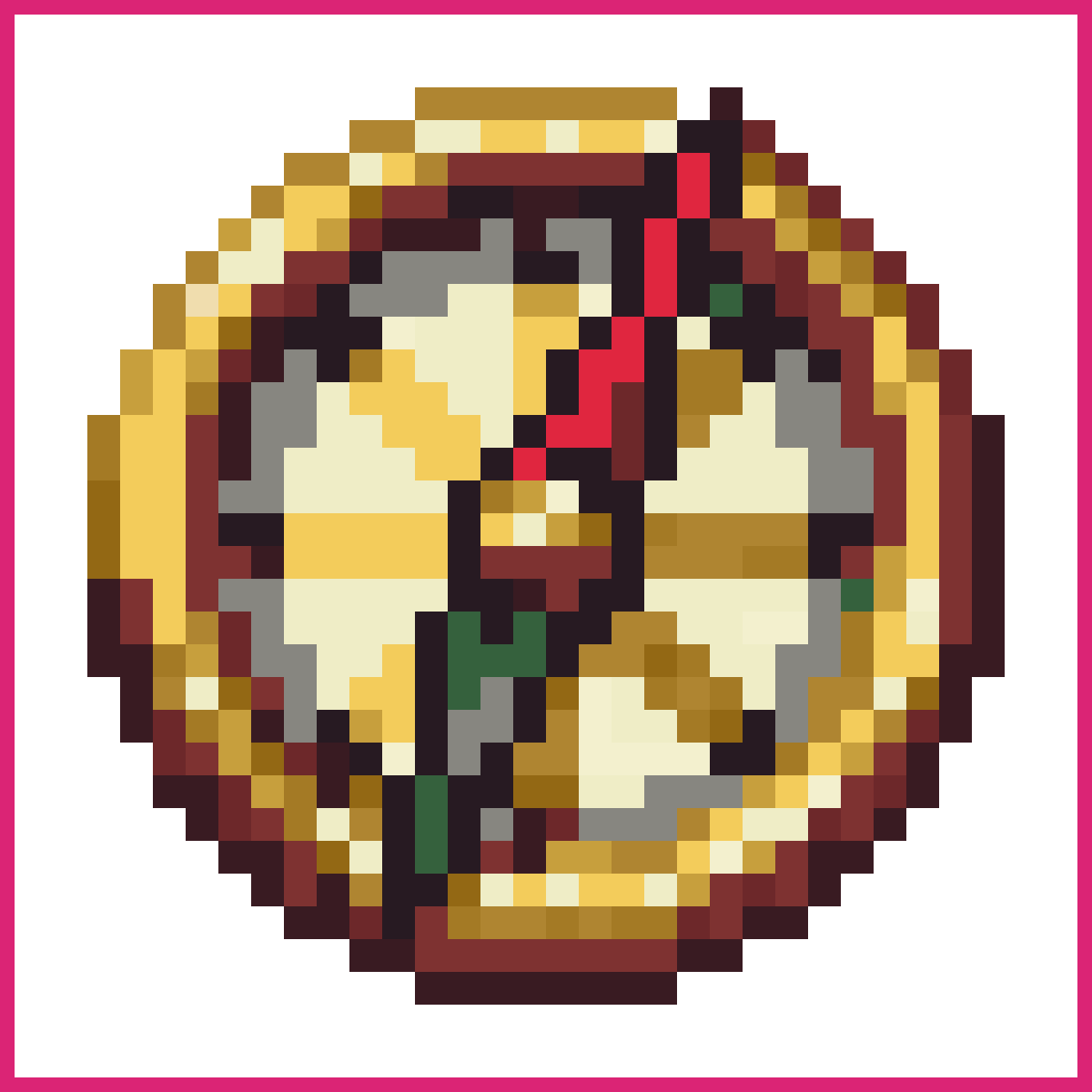 pixel art golden compass | Sprite-AI