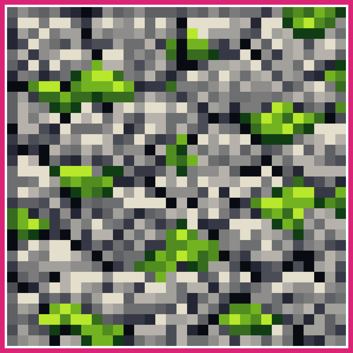 Rough Stone Block with Moss | Sprite-AI