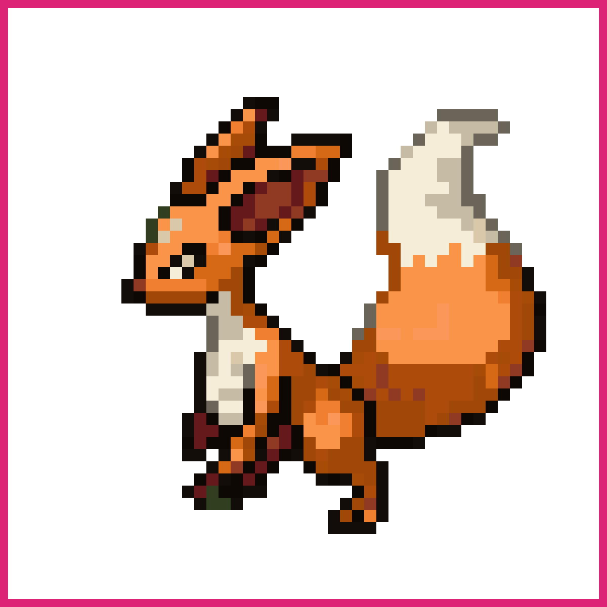 Fakemon Jerboa with Orange Fur | Sprite-AI