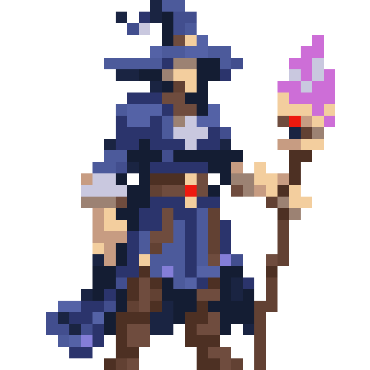 Medieval mage pixel art