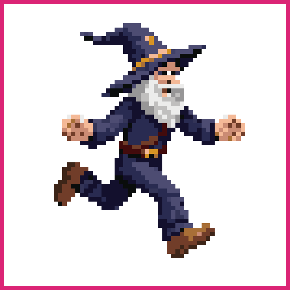 a wizard taking a breath | Sprite-AI
