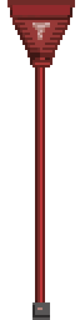 Red rake pixel art