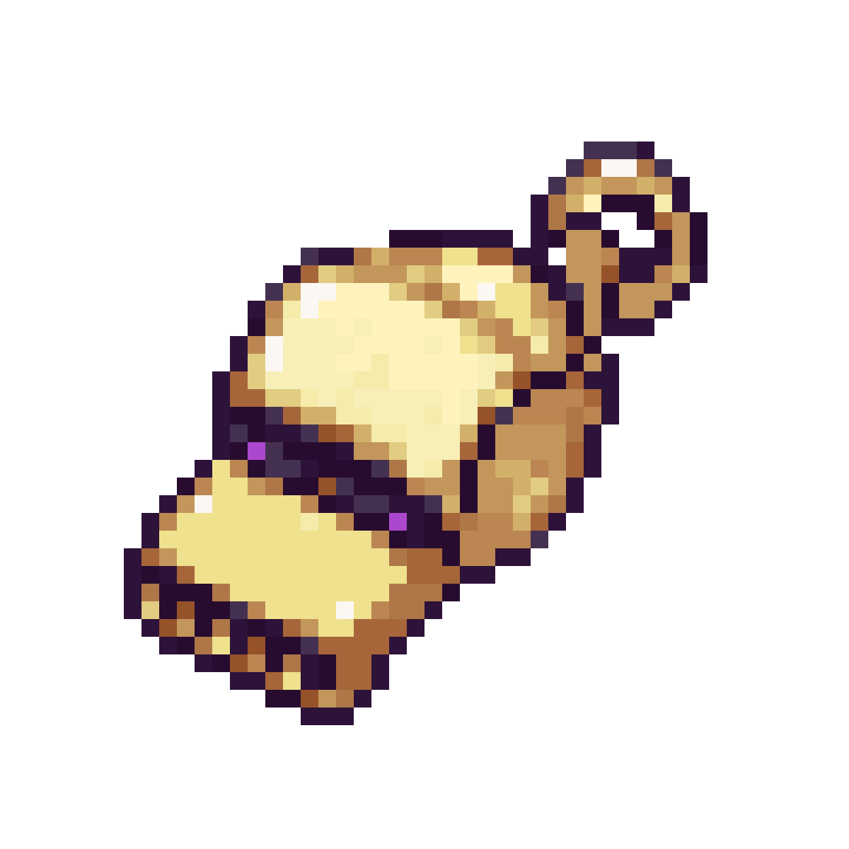 golden brass whistle prop pixel art
