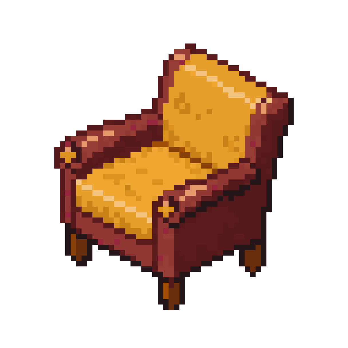 Warm and Cozy Chair pixel art