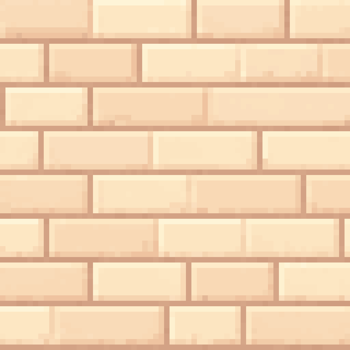 stylized seamless brick texture pixel art
