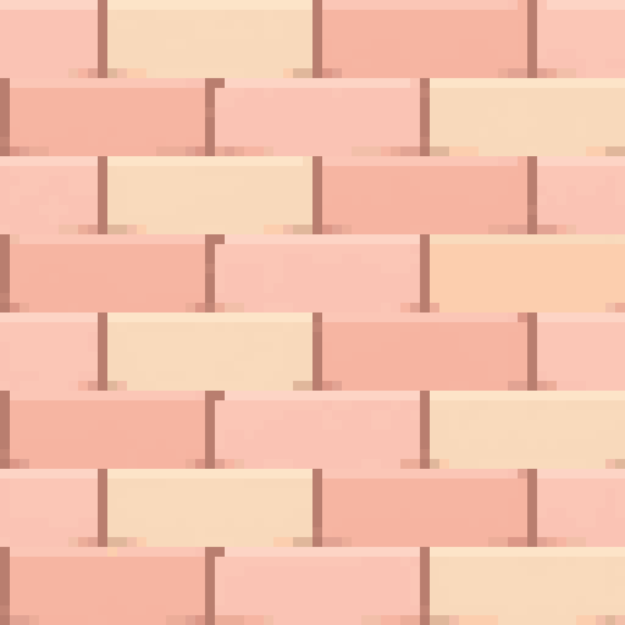 stylized seamless brick texture pixel art