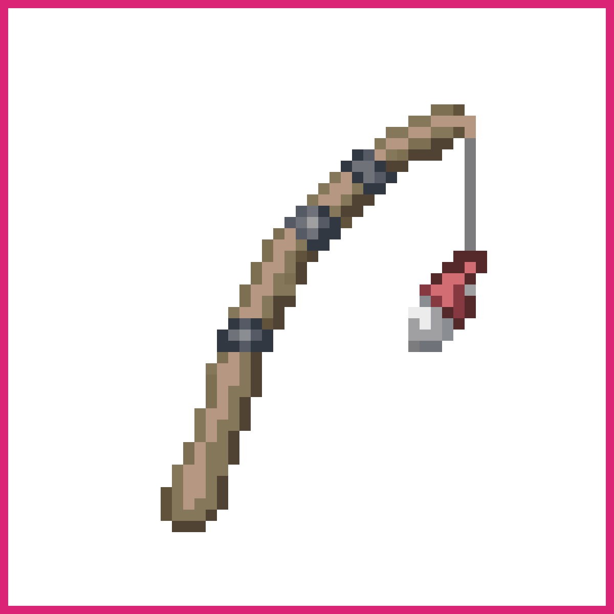 Small Wooden and Metal Fishing Rod | Sprite-AI