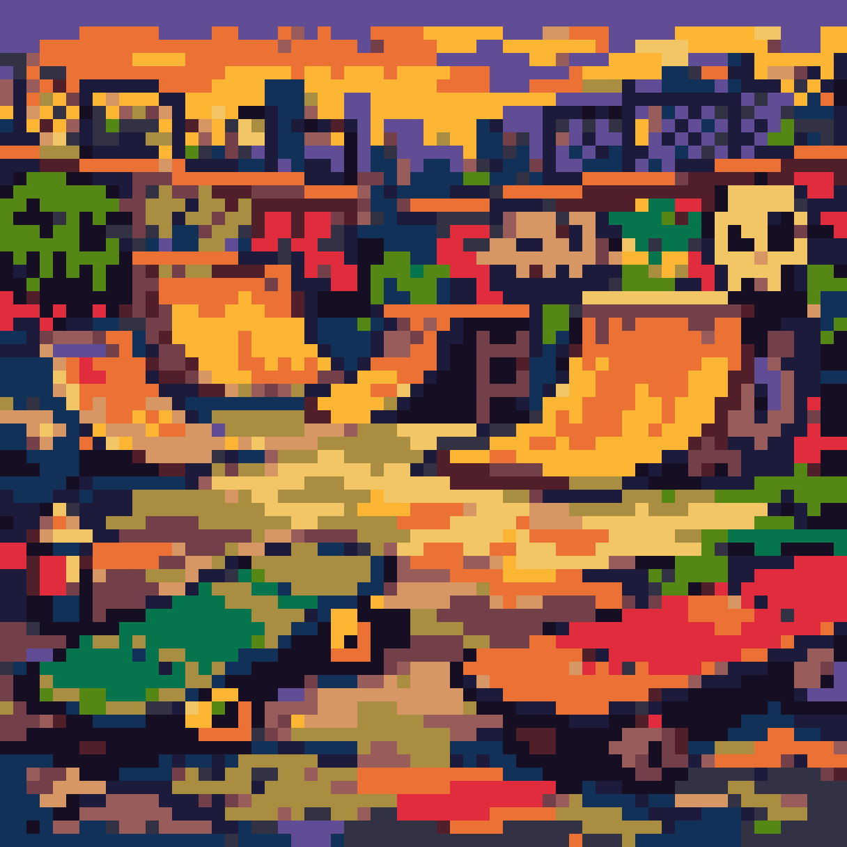 Skatepark battle background pixel art