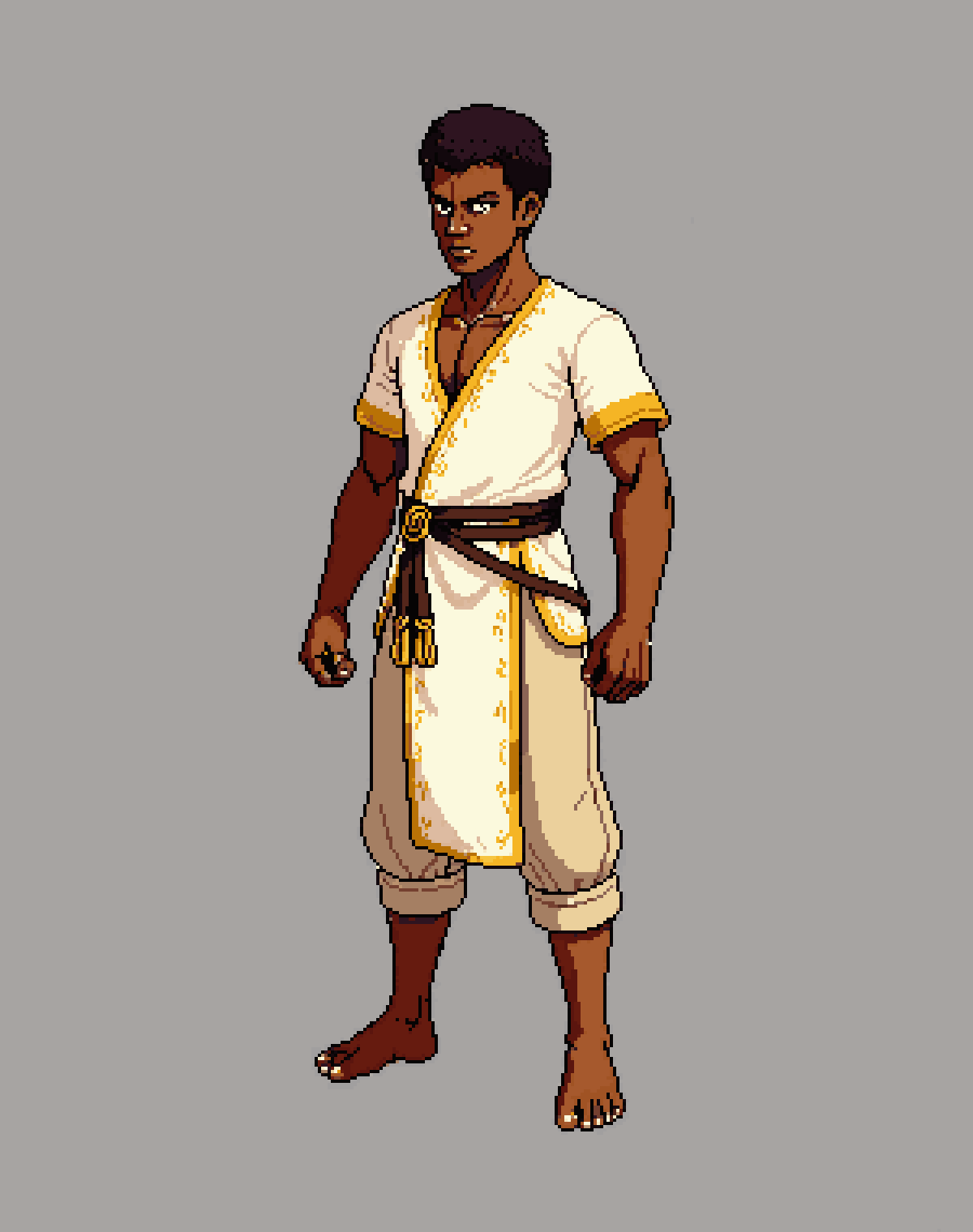 Full-body male character sprite pixel art