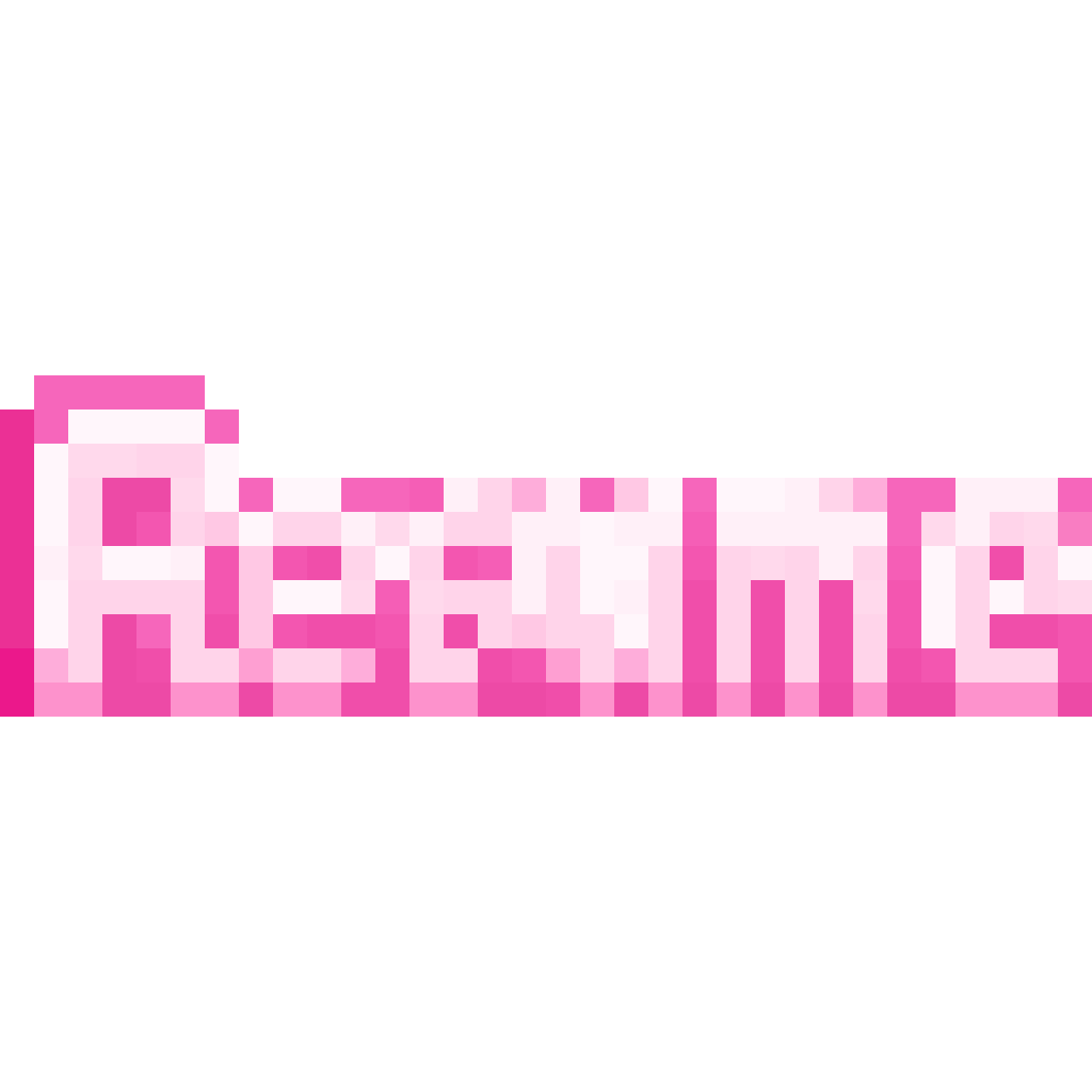 Resume text pixel art