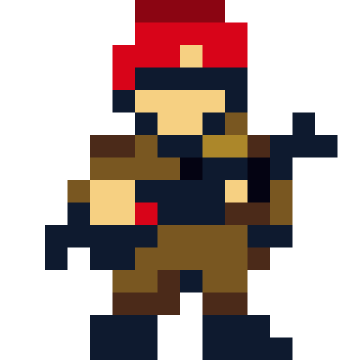 16x16 Soviet Infantryman pixel art