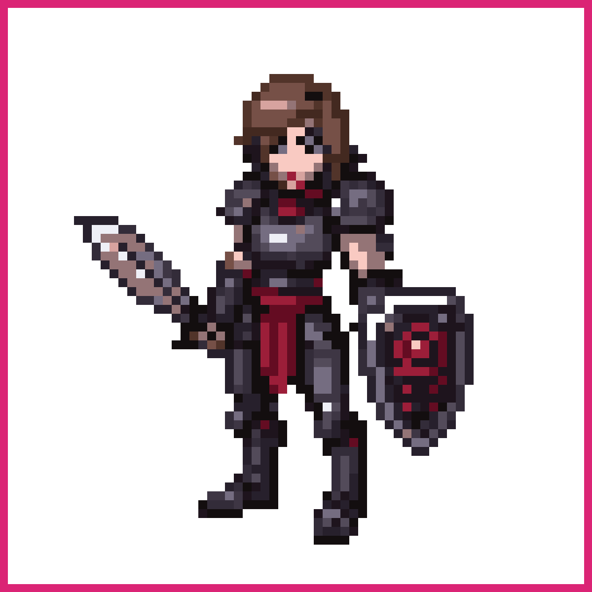 Rouge with Dagger and Small Shield | Sprite-AI