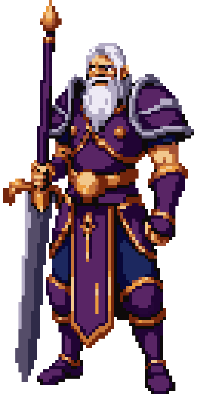 Guerreiro berserker pixel art